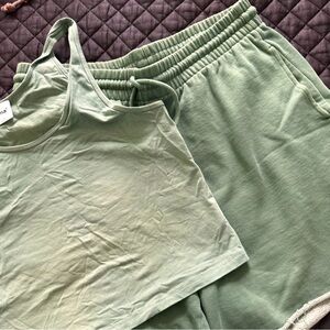 TNA Tank and Sweat Shorts - Size L